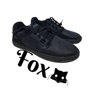 Fox Racing Mens Sneakers Sz 9.5 Black Motion Scrub Fresh Lace Up Casual Comfort